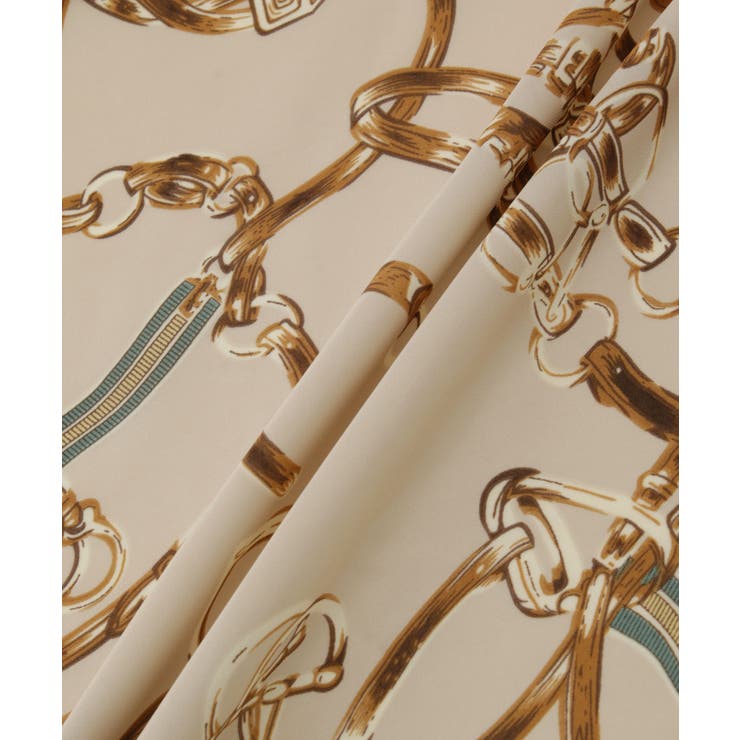 リング付きビンテージライク柄スカーフ | ROPE' PICNIC | 詳細画像8 