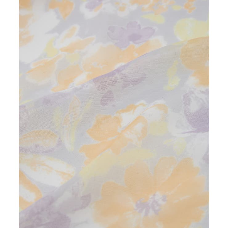 リサイクルポリエステルフラワープリントスカーフ | ROPE' PICNIC | 詳細画像5 