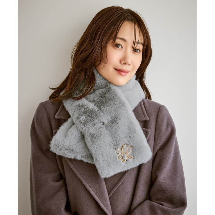 ブローチ付きフェイクファーティペット | ROPE' PICNIC | 詳細画像2 