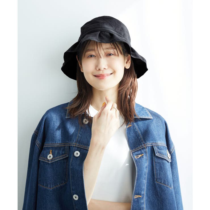 ブラック(01) | Onibegie(オニベジ)オックスフリルリボンハット | ROPE' PICNIC