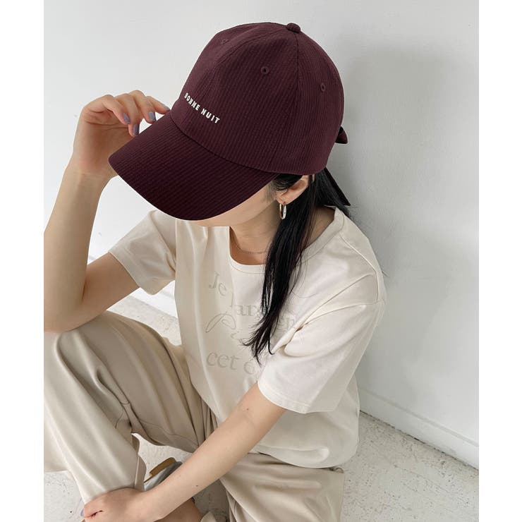 ブラウン(22) | シアサッカーバックリボンキャップ | ROPE' PICNIC