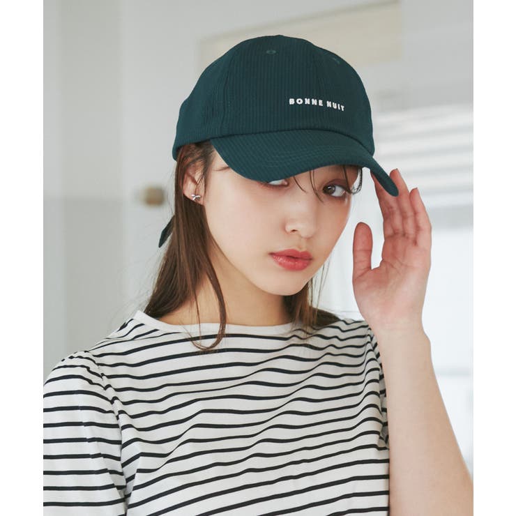 ダークグリーン(31) | シアサッカーバックリボンキャップ | ROPE' PICNIC