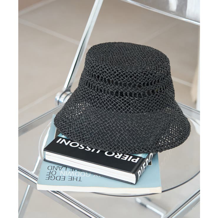 ブラック(01) | 透かし編みハット | ROPE' PICNIC