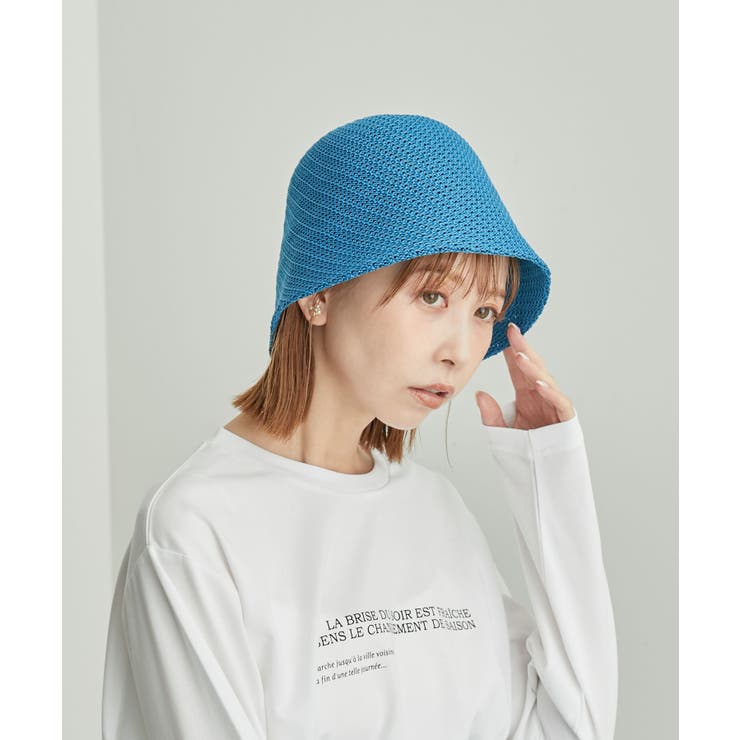 ブルー系(45) | 変わり編みサーモベルハット | ROPE' PICNIC