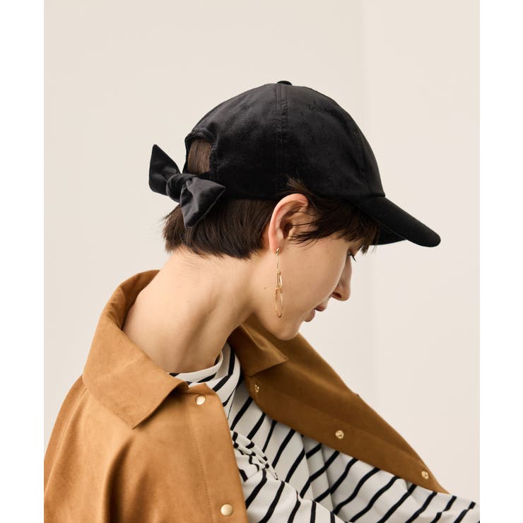 ベロアリボンキャップ | ROPE' PICNIC | 詳細画像1 