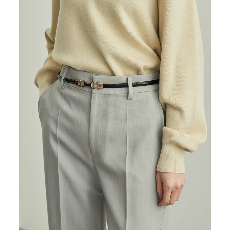 ブラック(01) | 10mm型押しくるみビットバックルスライドベルト | ROPE' PICNIC