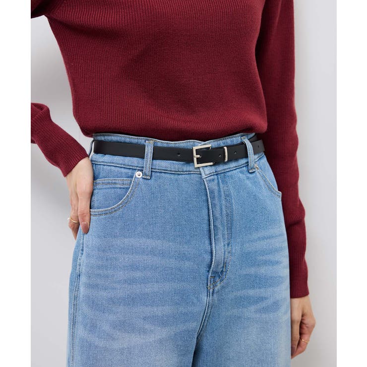 ブラック(01) | 18mmマットスムーススクエアバックルベルト | ROPE' PICNIC