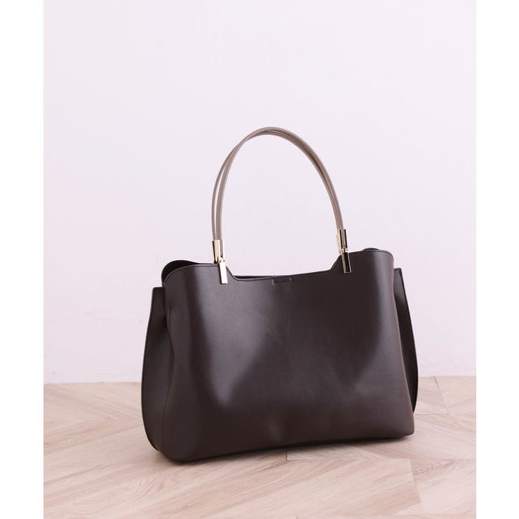 ダークブラウン(20) | 【軽量】レクタンメタル３層A4トートバッグ | ROPE' PICNIC