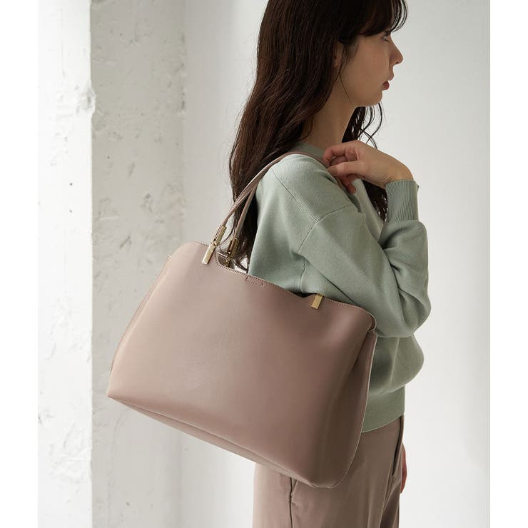 ベージュ系(29) | 【軽量】レクタンメタル３層A4トートバッグ | ROPE' PICNIC