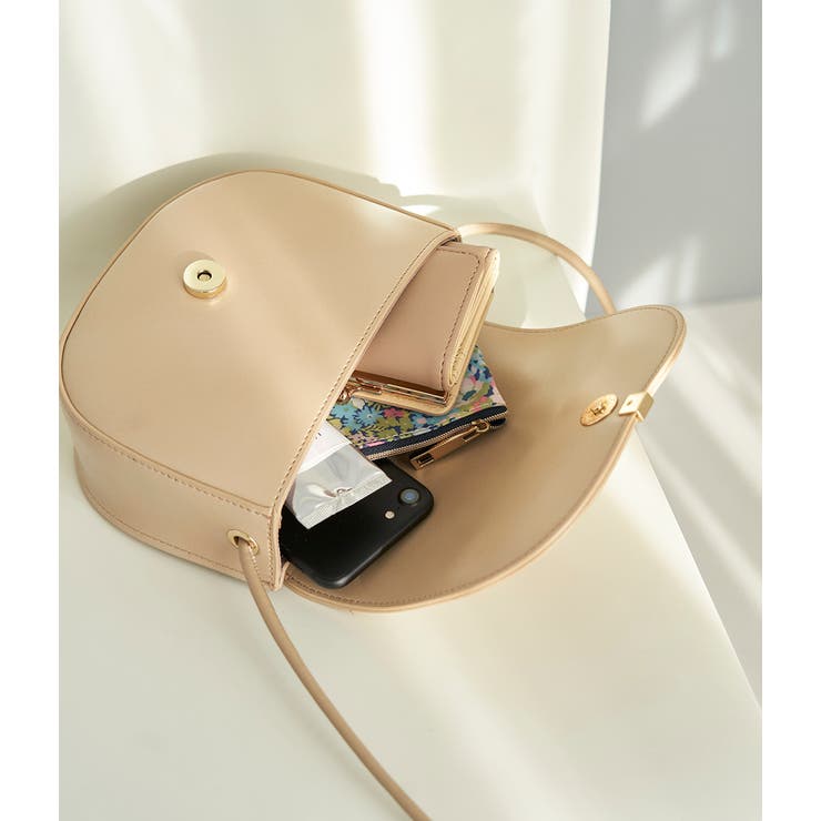 プチスクエアメタルフラップミニショルダーバッグ[品番：RPCW0012158