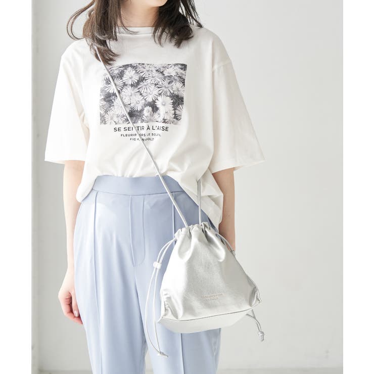 ☆VIP限定☆非売品☆ノベルティ☆ミニショルダーポーチ 巾着型シルバー