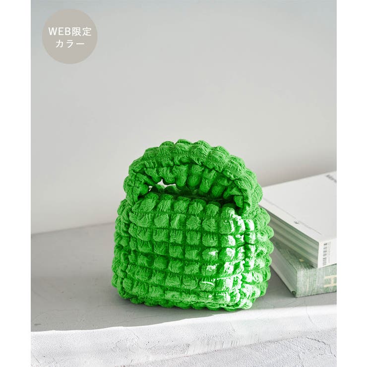 グリーン(30) | ぽこぽこジャガードワンハンドルショルダーバッグ | ROPE' PICNIC
