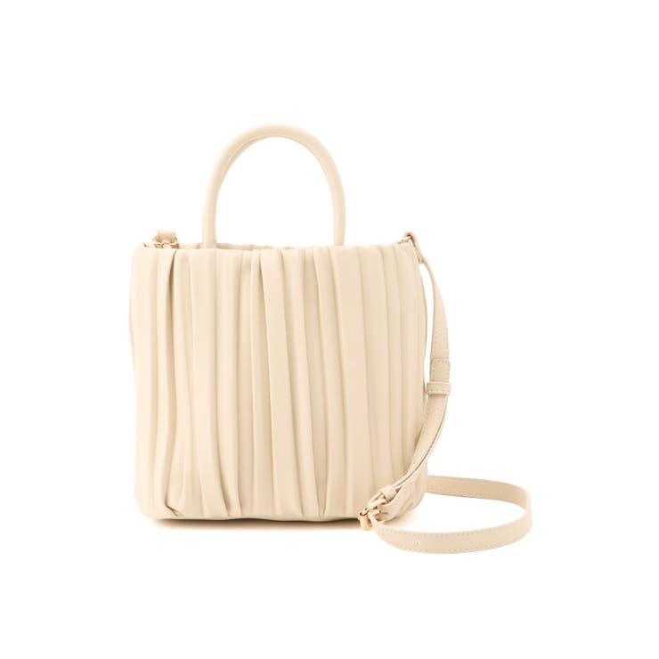 プリーツミドルトート＆ショルダーバッグ[品番：RPCW0041220]｜ROPE