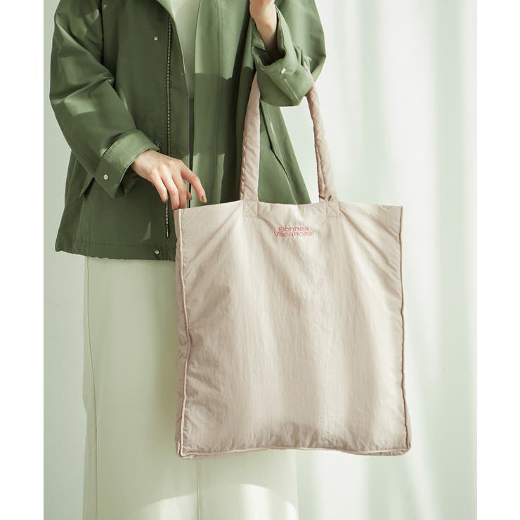 ベージュ(27) | A4対応・撥水加工/マカロンカラーパディングトートバッグ | ROPE' PICNIC