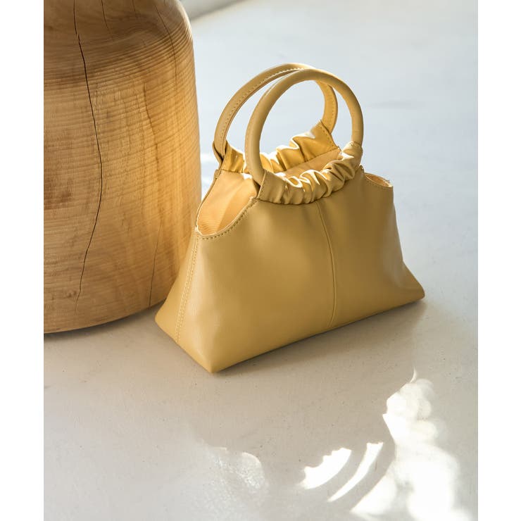イエロー系(81) | ギャザーハンドルミニショルダーバッグ | ROPE' PICNIC