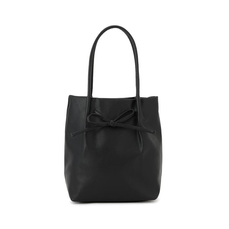 ブラック(01) | 洗えるバッグ リボンディティールトートバッグ/イージーケア | ROPE' PICNIC