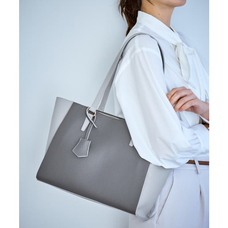 チャコール(06) | チャーム付2WAYトートバッグ/A4対応 | ROPE' PICNIC