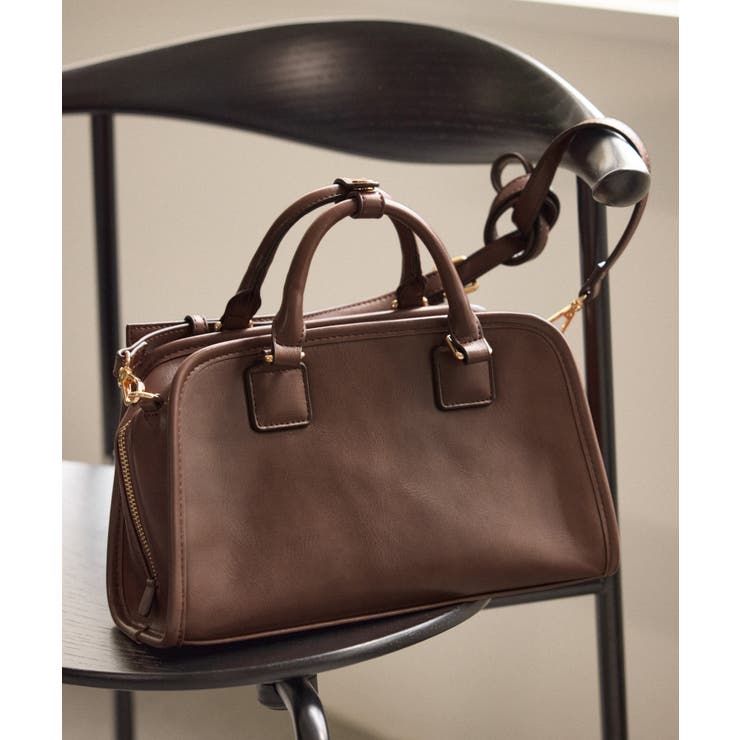 ブラウン系(22) | ワイドスクエアボストンバッグ/2WAY | ROPE' PICNIC