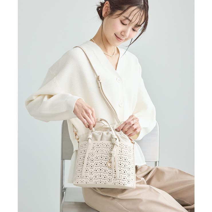 フルーレットパンチングレースミニショルダーバッグ/2WAY | ROPE' PICNIC | 詳細画像8 