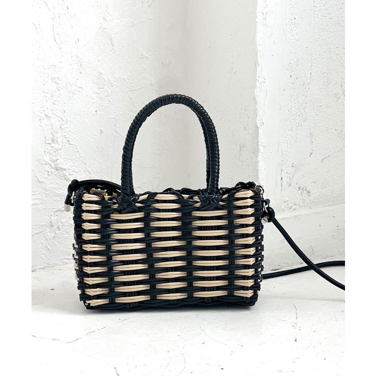 ブラック(01) | 【Casselini/キャセリーニ】パターンマルシェショルダーバッグ | ROPE' PICNIC