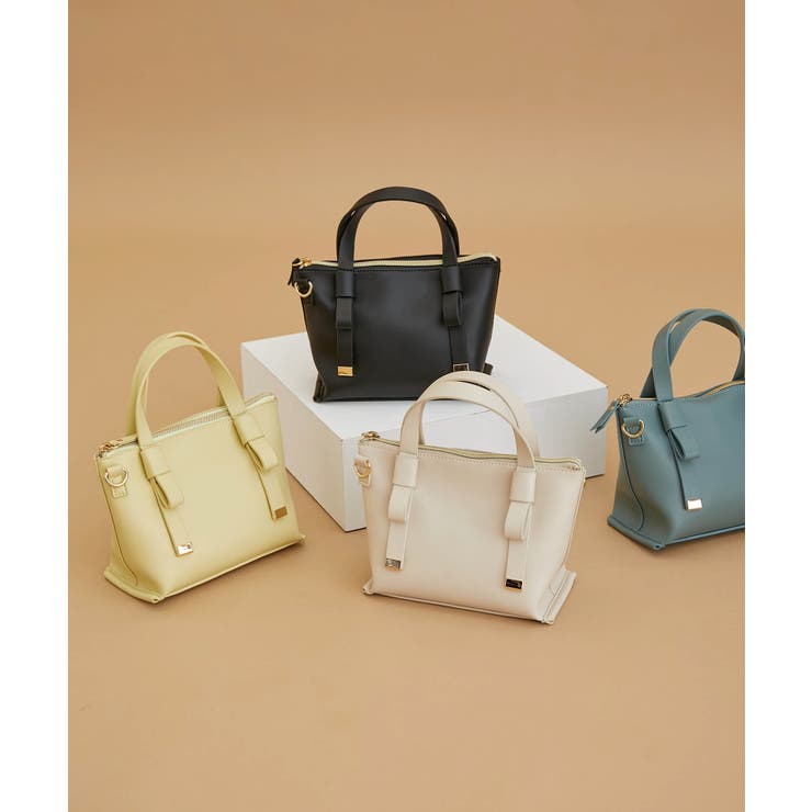 【WEB限定】フラットリボンハンドルミニトート＆ショルダーバッグ | ROPE' PICNIC | 詳細画像1 