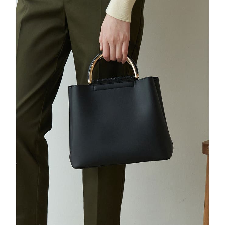 新色追加 Dメタルハンドル2層ミドルトート Amp ショルダーバッグ 品番 Rpcw Rope Picnic ロペピクニック のレディースファッション通販 Shoplist ショップリスト