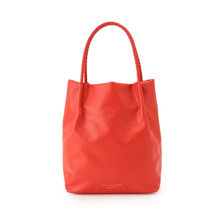 【超美品】フルラ　メッシュ　トート　レッド　赤　ハンドバッグ使用回数1回短時間