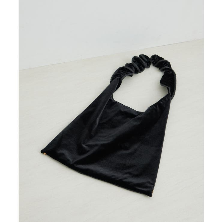 ブラック(01) | 2WAY/ベロアフリルワンショルダーバッグ | ROPE' PICNIC