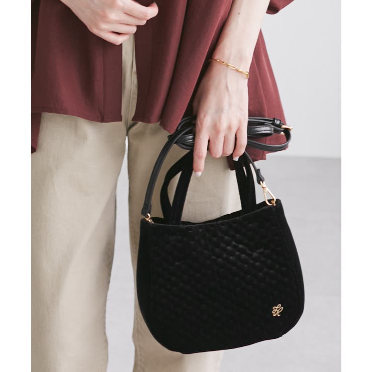 キルティングベロアミニショルダーバッグ | ROPE' PICNIC | 詳細画像4 