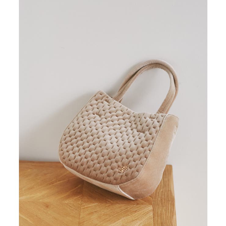 ベージュ系(28) | キルティングベロアミニショルダーバッグ | ROPE' PICNIC