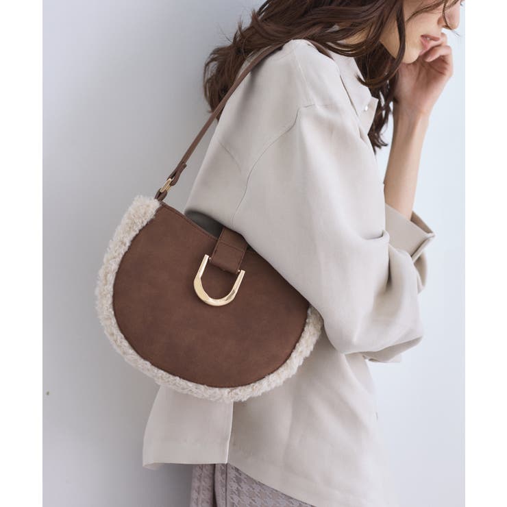 ムートンライクラウンドワンショルダーバッグ | ROPE' PICNIC | 詳細画像1 