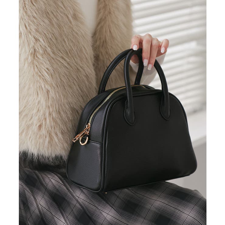 ブラック(01) | 旅するボストンバッグ ソフトシンセティックレザーボストンバッグ/軽量 | ROPE' PICNIC