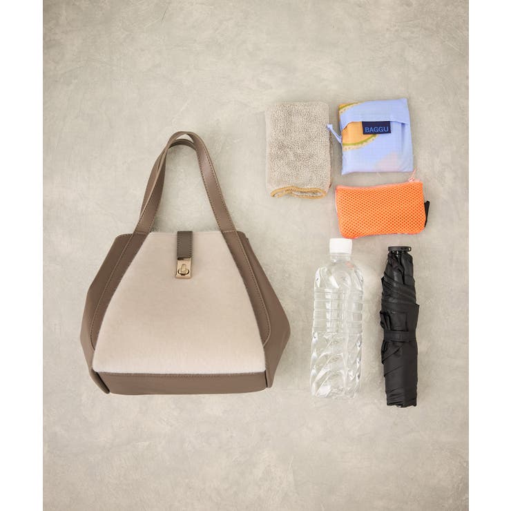 me fit BAG ホースヘア調コンビスクエアフォルムバッグ/2WAY | ROPE' PICNIC | 詳細画像12 