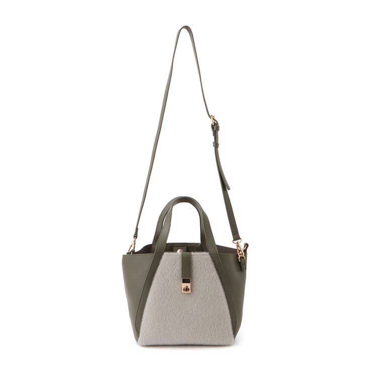 me fit BAG ホースヘア調コンビスクエアフォルムバッグ/2WAY | ROPE' PICNIC | 詳細画像22 