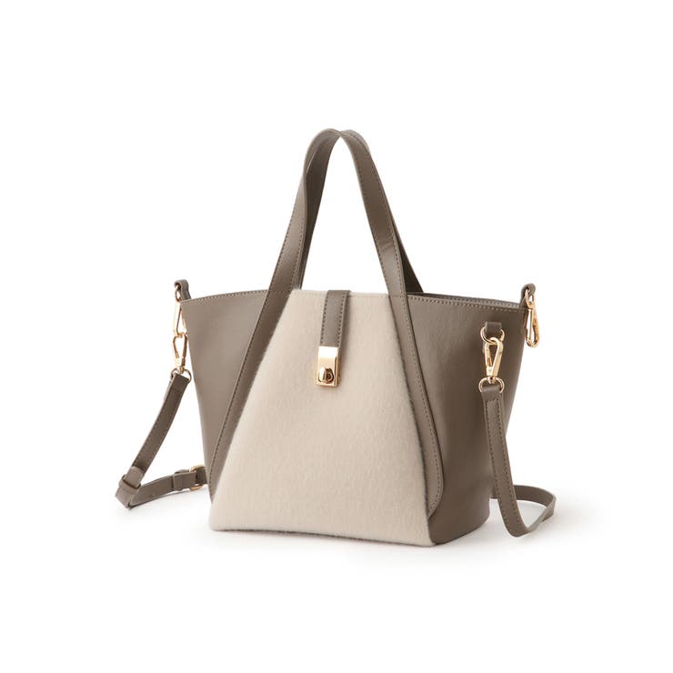 me fit BAG ホースヘア調コンビスクエアフォルムバッグ/2WAY | ROPE' PICNIC | 詳細画像30 