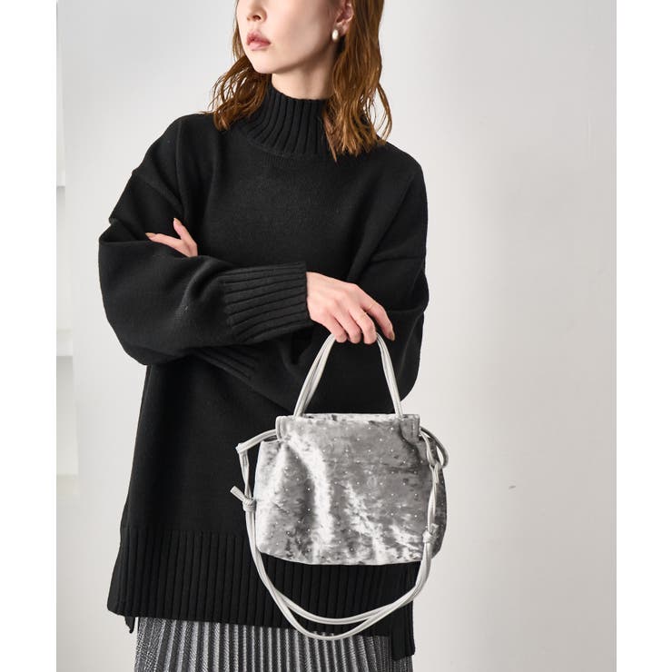 2WAYハンドル シャイニーベロアパースバッグ | ROPE' PICNIC | 詳細画像8 