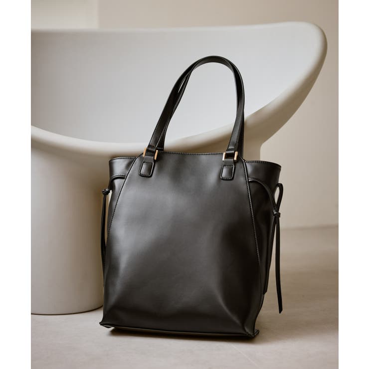 ブラック(01) | VERTICALスリムリボントートバッグ/A4対応 | ROPE' PICNIC