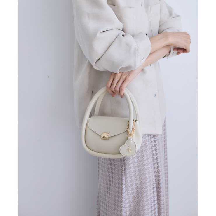 ハートチャーム付きミニレトルショルダーバッグ | ROPE' PICNIC | 詳細画像4 