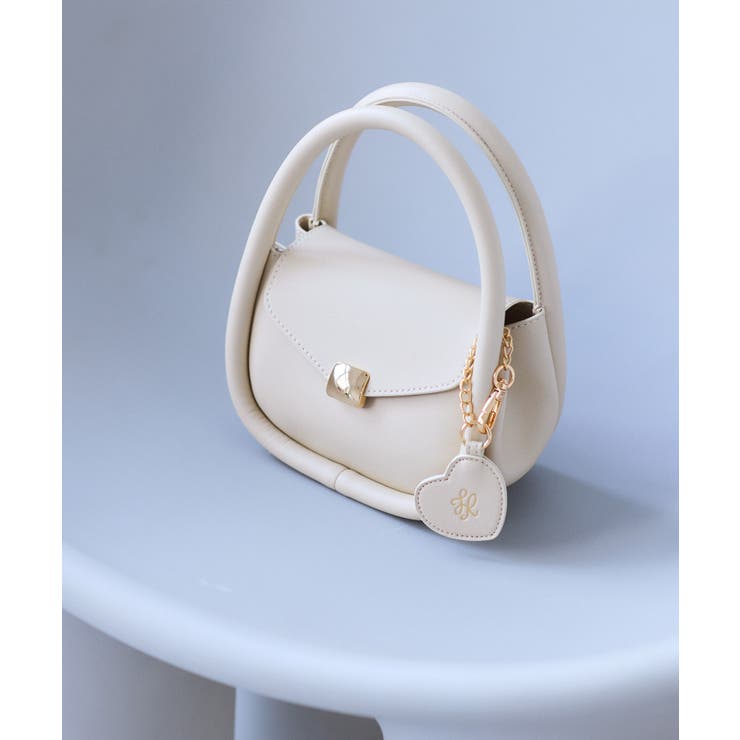 ハートチャーム付きミニレトルショルダーバッグ | ROPE' PICNIC | 詳細画像5 