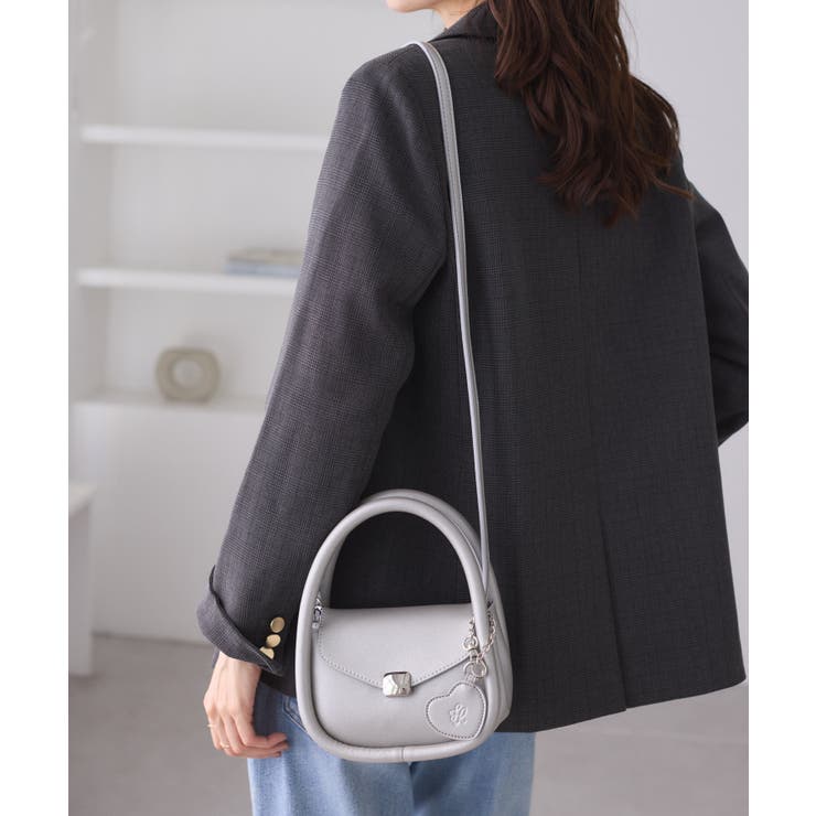 ハートチャーム付きミニレトルショルダーバッグ | ROPE' PICNIC | 詳細画像8 