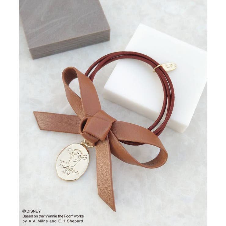 【プー/ティガー】フェイクレザーリボンメタルプレートポニー | ROPE' PICNIC | 詳細画像1 