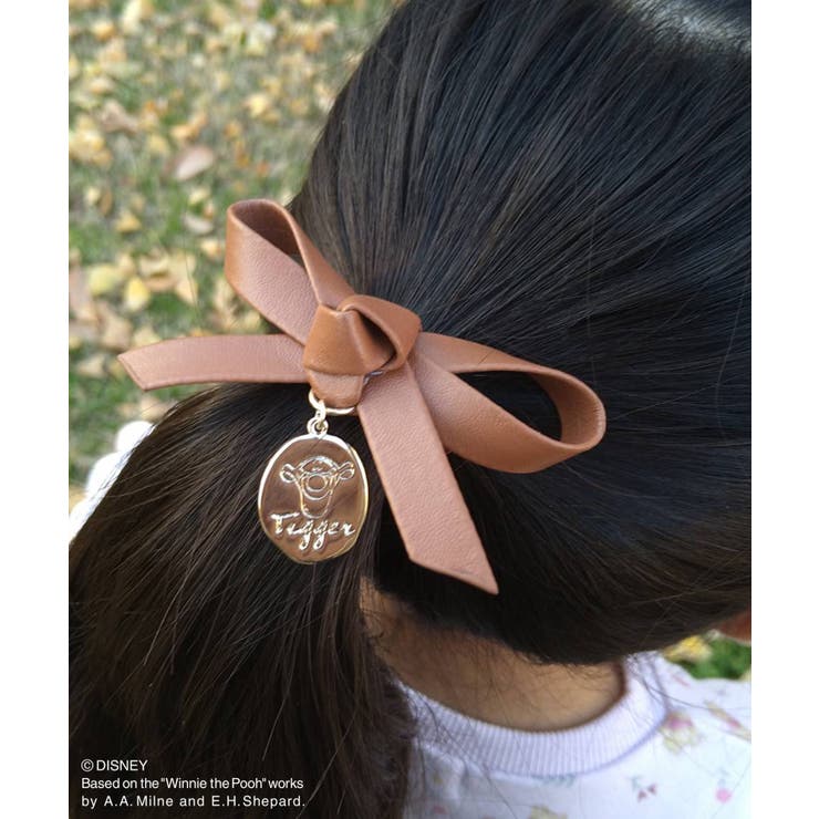 【プー/ティガー】フェイクレザーリボンメタルプレートポニー | ROPE' PICNIC | 詳細画像10 