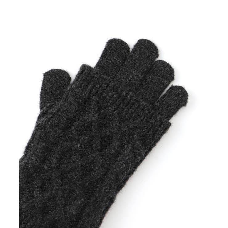 3WAY/ケーブル編み×リブ編みニットグローブ | ROPE' PICNIC | 詳細画像8 