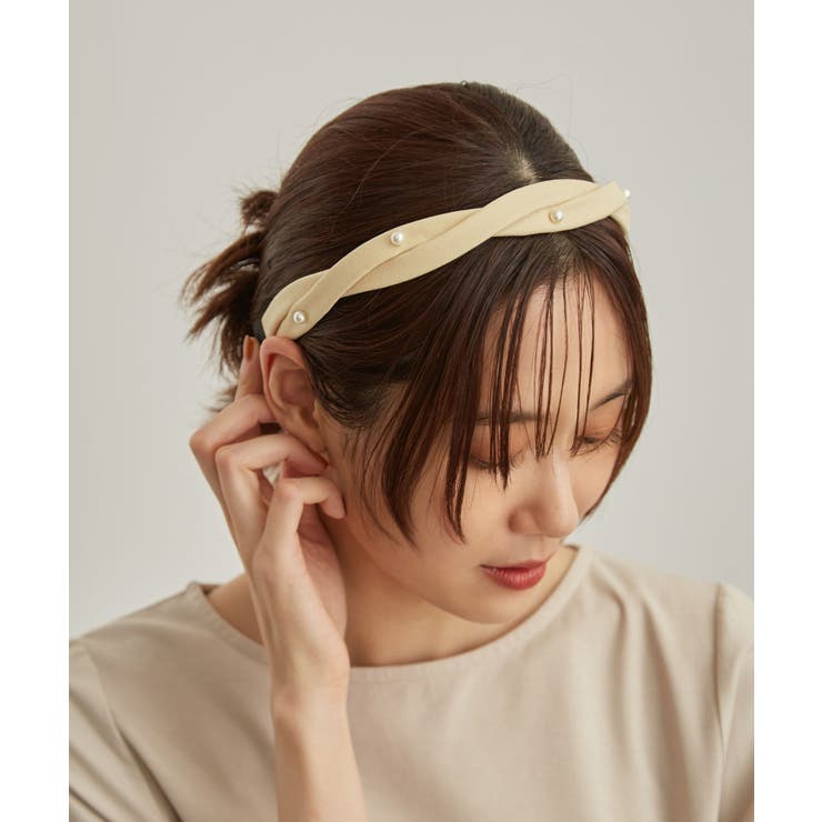 キナリ(16) | パールポイントツイストカチューシャ | ROPE' PICNIC