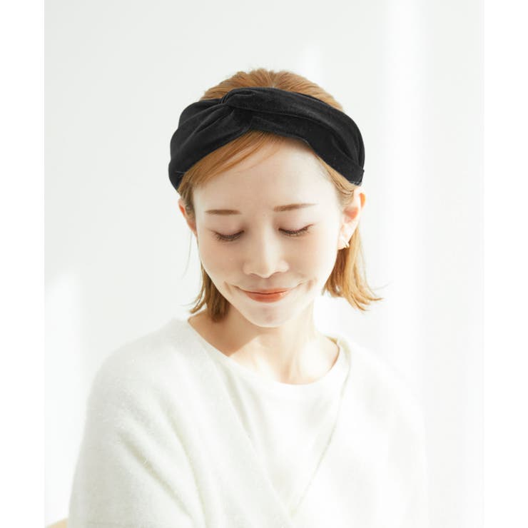 ブラック(01) | ベロアツイストカチューシャ | ROPE' PICNIC