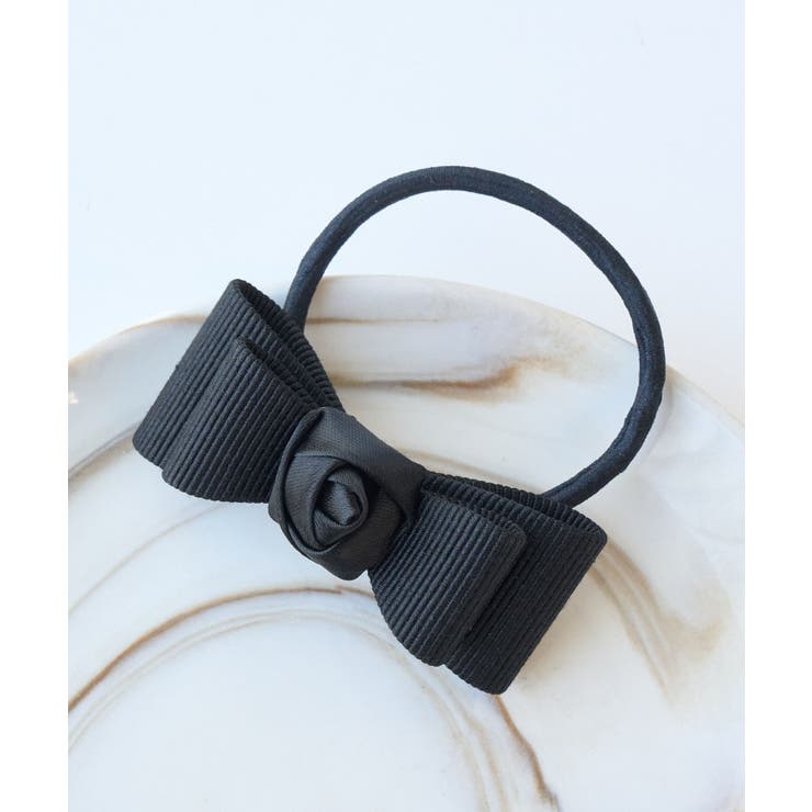 ブラック(01) | ローズリボンヘアポニー | ROPE' PICNIC