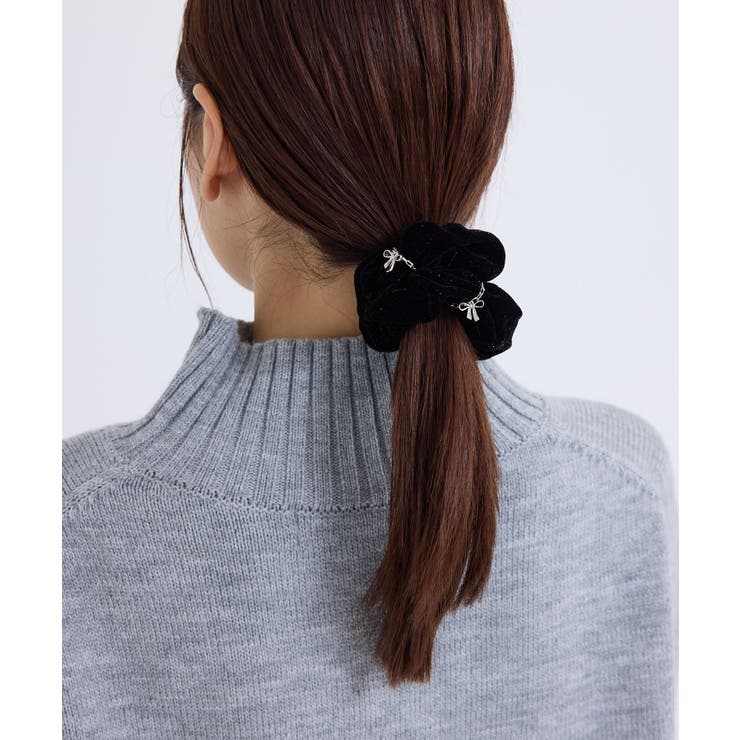プチリボンチェーン×ベルベットシュシュ[品番：RPCW0045834]｜ROPE