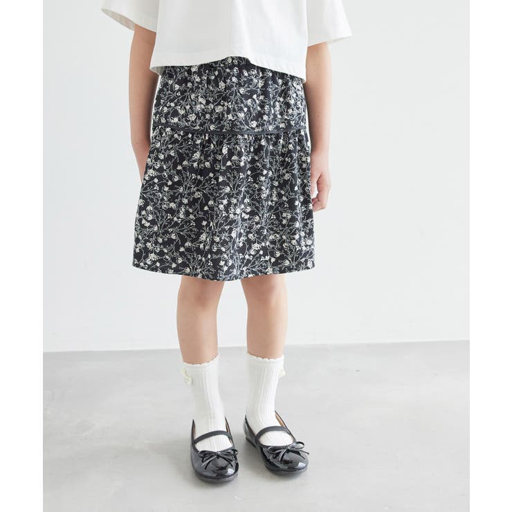 【KIDS】花柄パイピングギャザースカート/リンクコーデ | ROPE' PICNIC【KIDS】 | 詳細画像14 