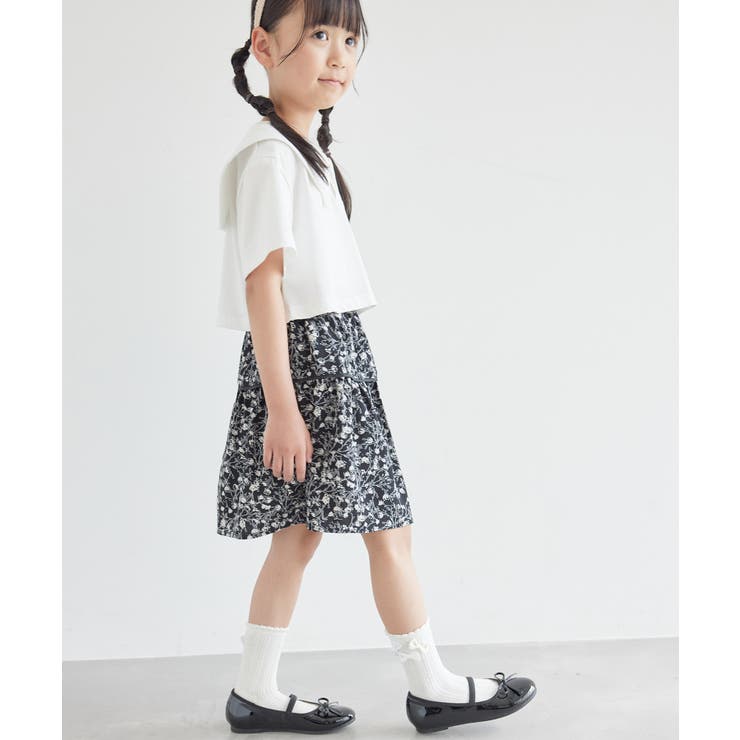 【KIDS】花柄パイピングギャザースカート/リンクコーデ | ROPE' PICNIC【KIDS】 | 詳細画像16 