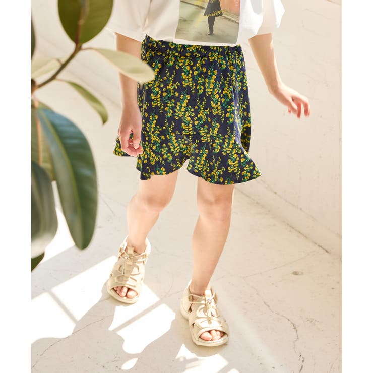 【KIDS/キッズ】フラワー柄インパン付きスカート/リンクコーデ | ROPE' PICNIC【KIDS】 | 詳細画像10 